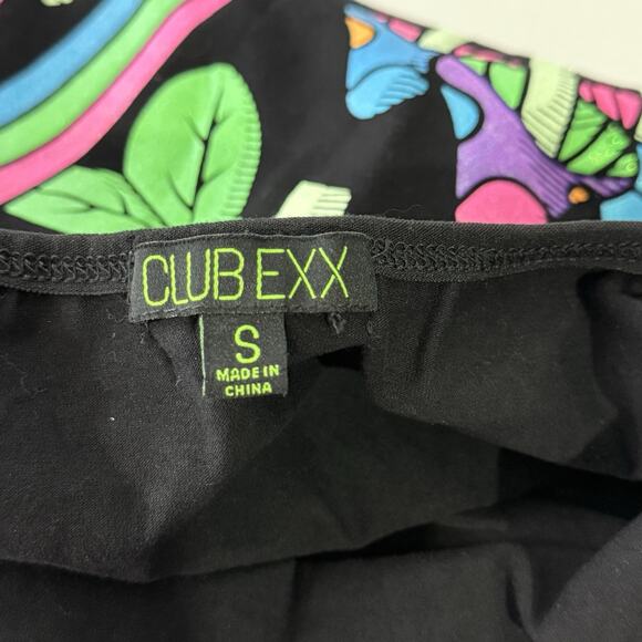 Dolls Kill Psychedelic Mushroom Dress Small Trippy Festival Fairycore Glow - Picture 5 of 7